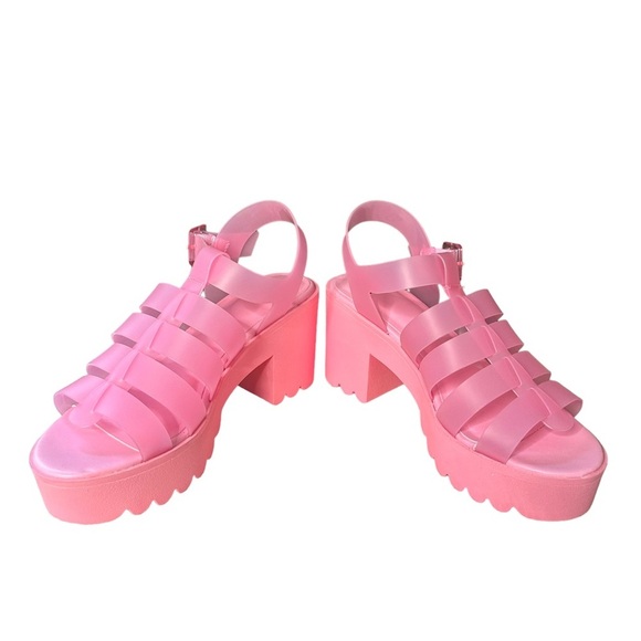 BP | Pink Mazie Lug Platform Sandal Size 7 - Picture 5 of 10